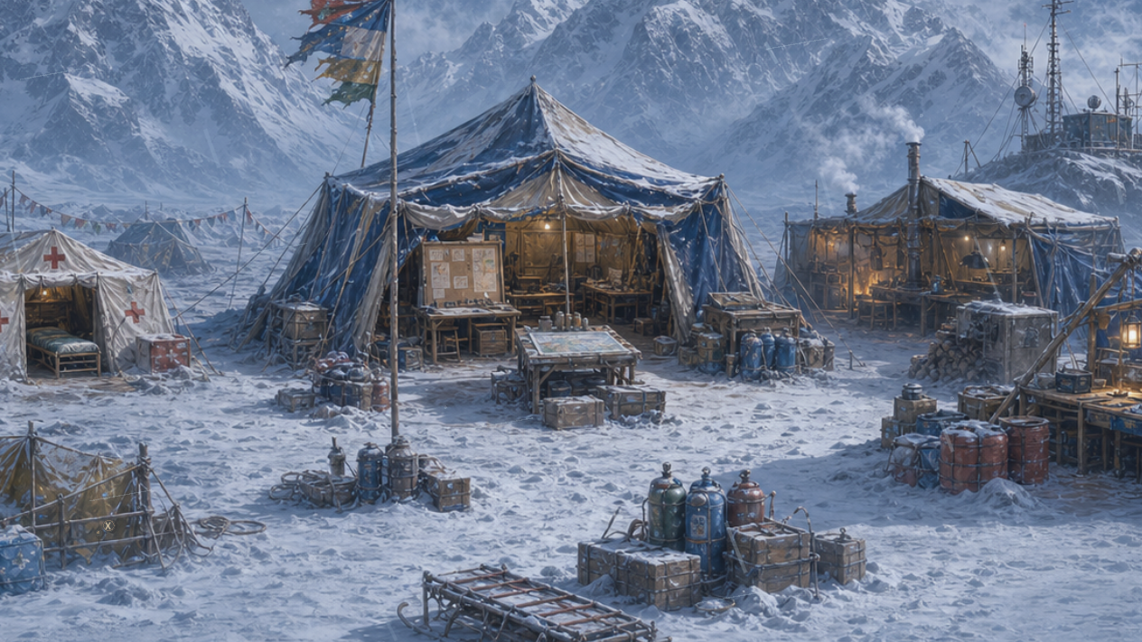 Base camp overview preview.
